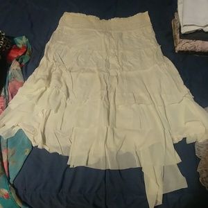 Free people white fairy skirt